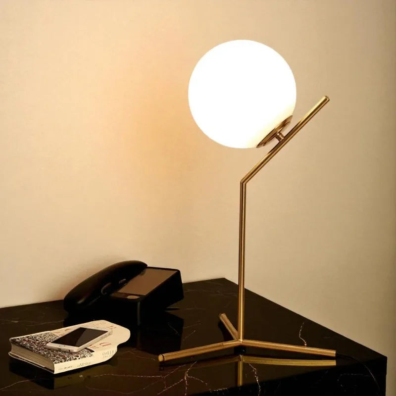 Lampe Boule blanche style nordique
