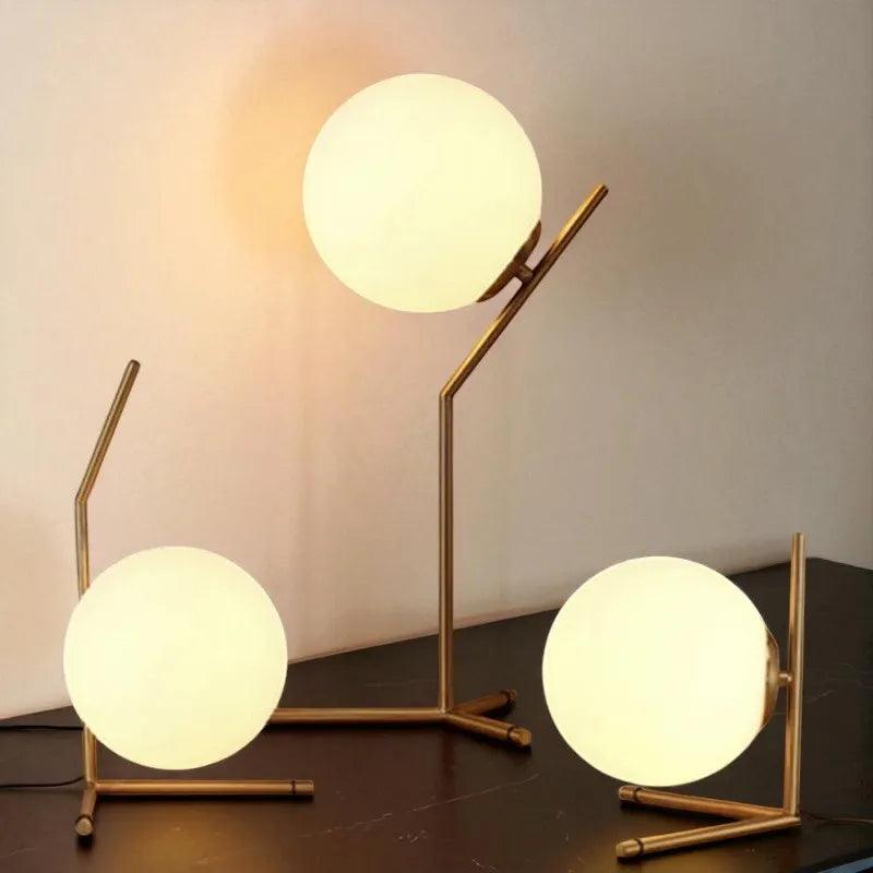 Lampe Boule blanche style nordique