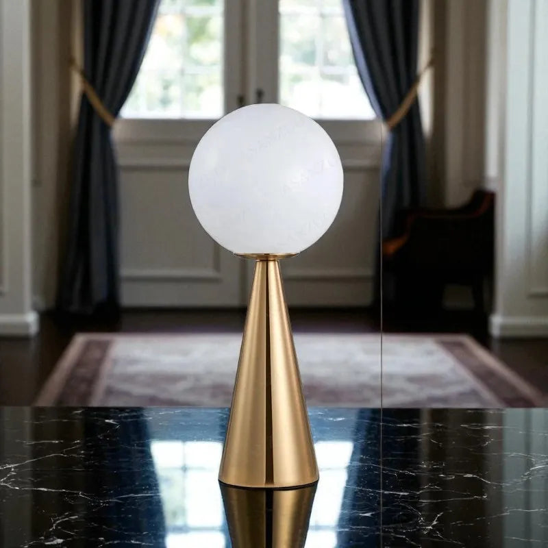 Lampe Boule créative boule laiton originale