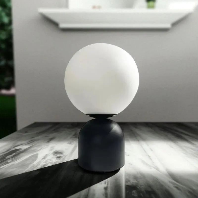 Lampe Boule marbre moderne boule décorative