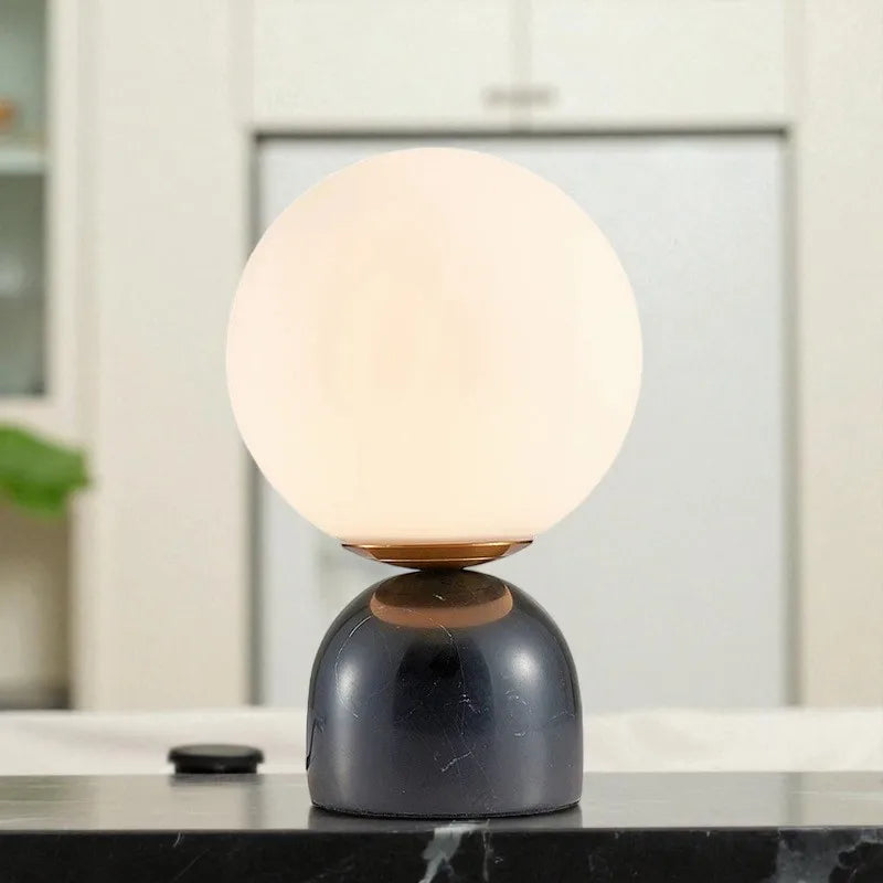 Lampe Boule marbre moderne boule décorative