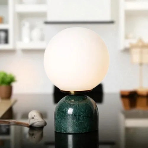 Lampe Boule marbre moderne boule décorative