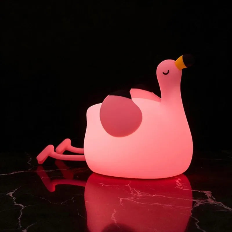 Lampe de Chevet Enfant Flamant rose mignon