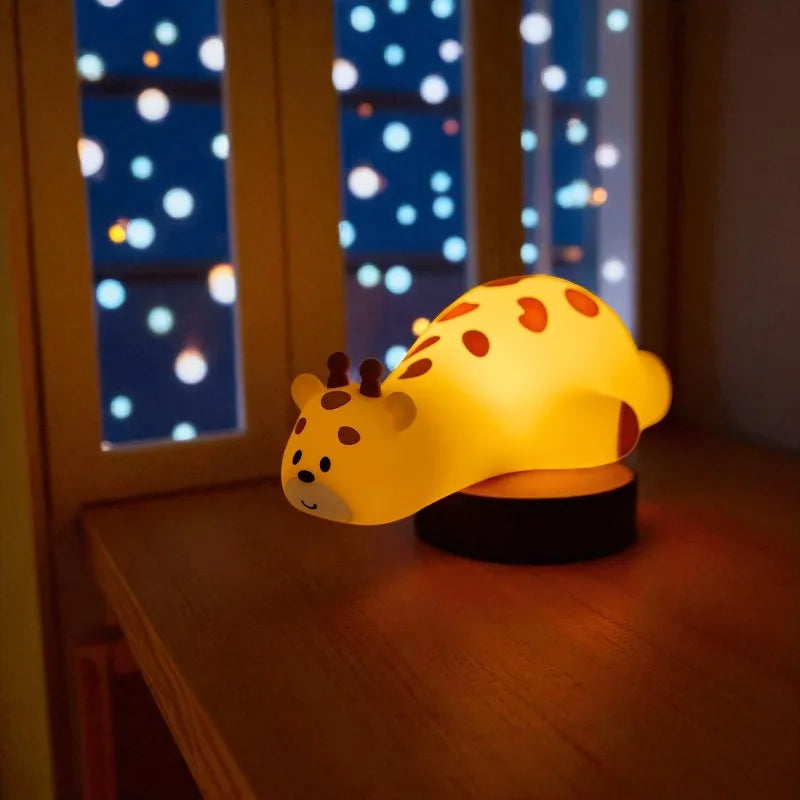Lampe de Chevet Enfant Girafe en silicone