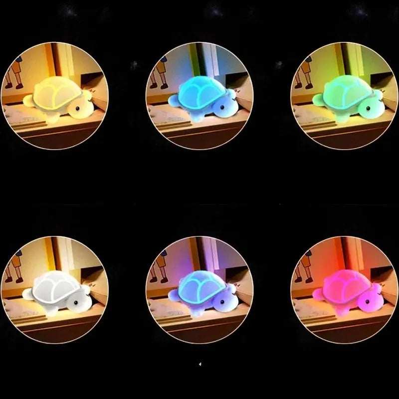 Lampe de Chevet Enfant Tortue en silicone