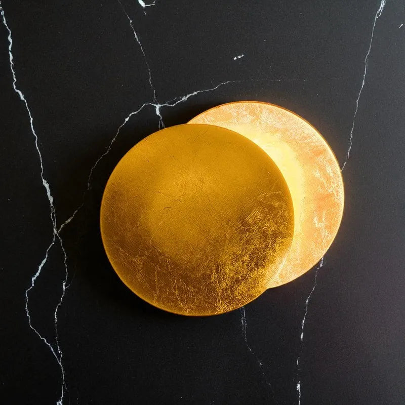 Lampe de Chevet Murale éclipse lune cuivre 20cm