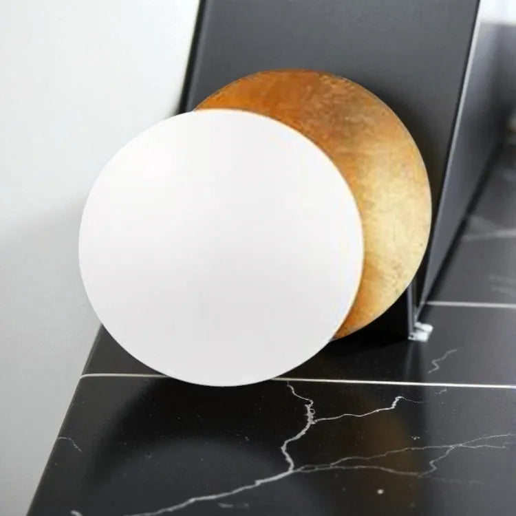 Lampe de Chevet Murale éclipse lune cuivre 20cm