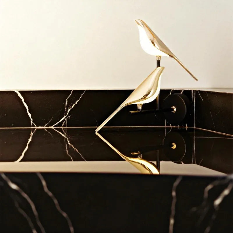 Lampe de Chevet Murale nordique oiseau tactile