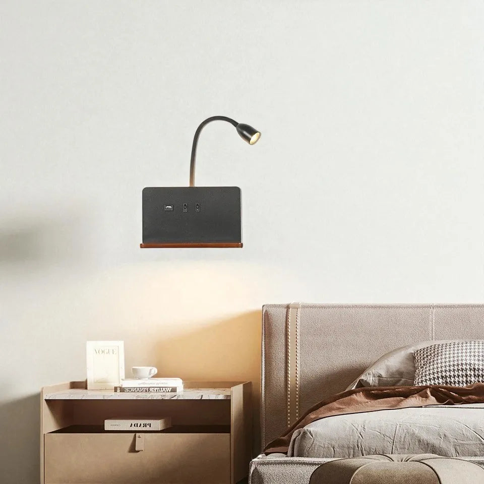 Lampe de Chevet Murale rotative USB pratique