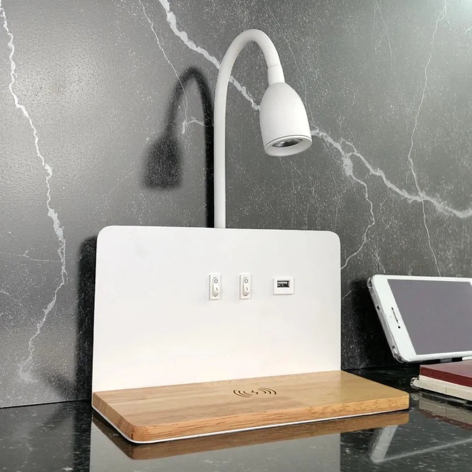 Lampe de Chevet Murale rotative USB pratique