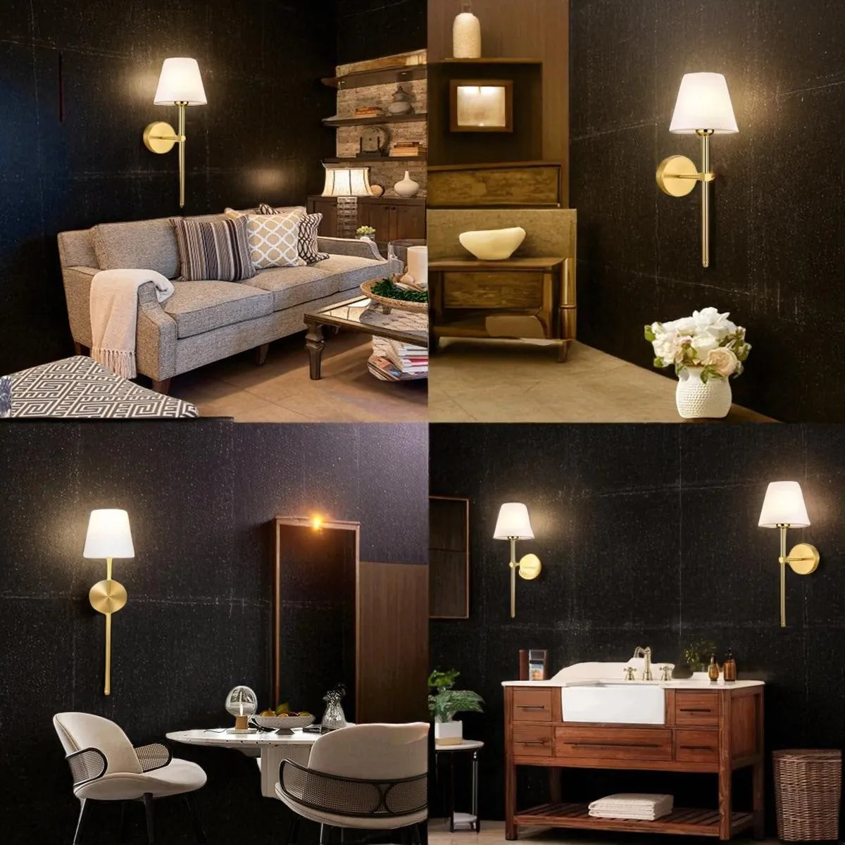 Lampe de Chevet Murale sans fil 10 couleurs