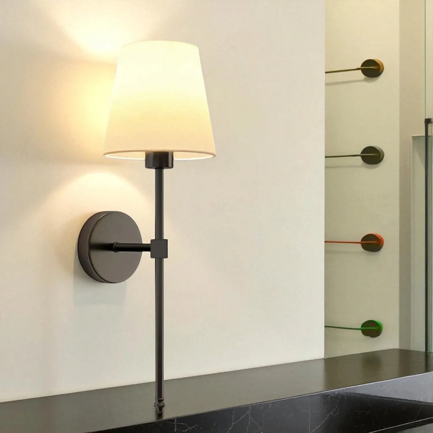Lampe de Chevet Murale sans fil 10 couleurs