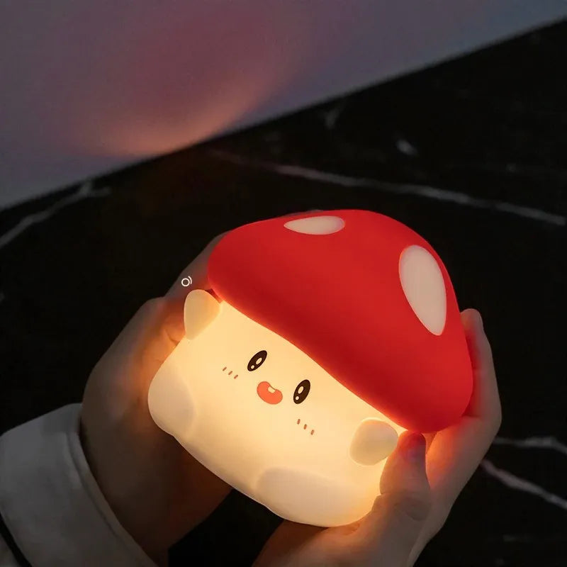 Lampe de Chevet Rechargeable champignon mignonne