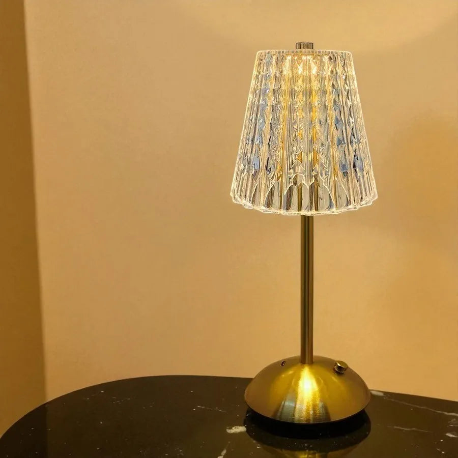 Lampe de Chevet Tactile cristal rechargeable
