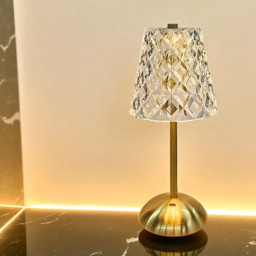 Lampe de Chevet Tactile cristal rechargeable
