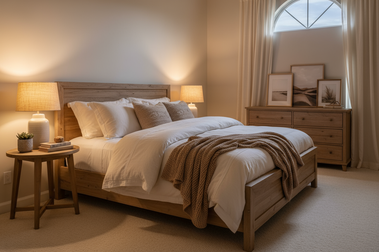 une chambre chaleureuse