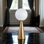 Lampe Boule créative boule laiton originale