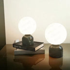 Lampe Boule marbre moderne boule décorative