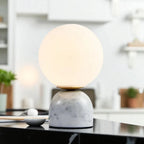 Lampe Boule marbre moderne boule décorative