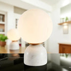 Lampe Boule marbre moderne boule décorative