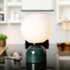 Lampe Boule marbre moderne boule décorative