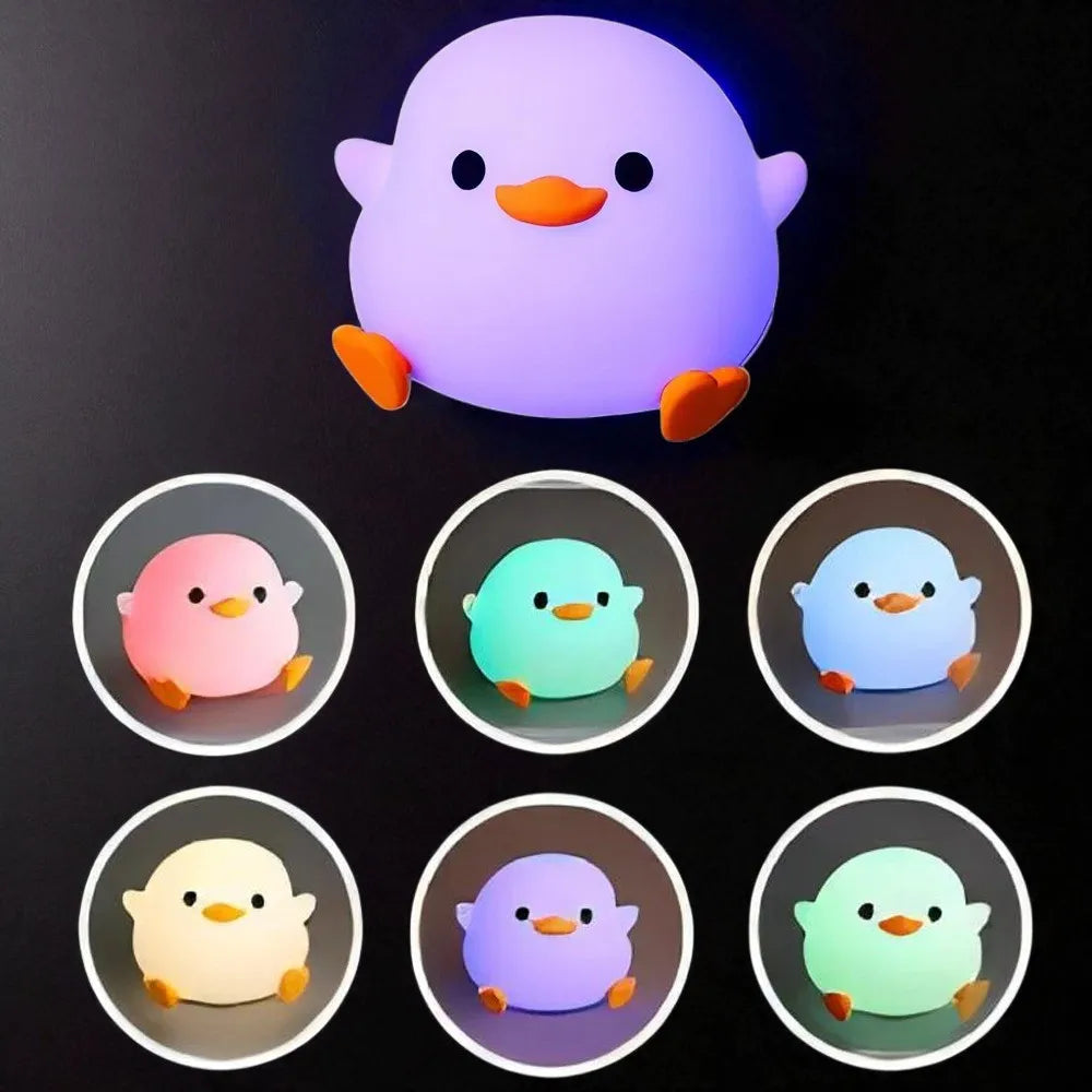 Lampe de Chevet Enfant Canard en silicone