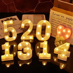 Lampe de Chevet décorative lettres et chiffres